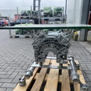 Original Volkswagen V8 Engine Table with Glass Top